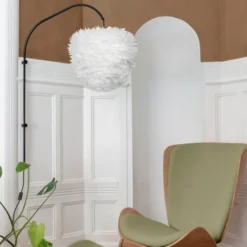 Umage Eos Evia fjerlampeskærm, hvid, Ø40 cm