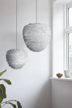 Umage Eos Evia fjerlampeskærm, grå, Ø40 cm