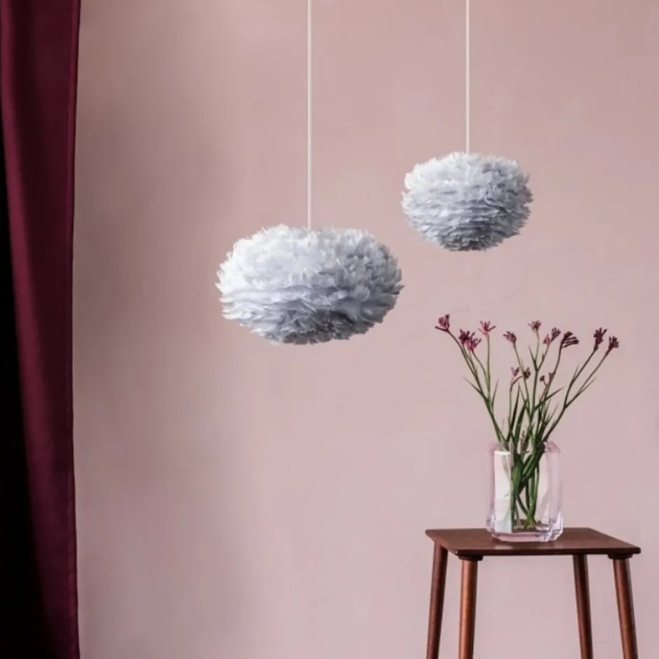 Umage Eos fjerlampeskærm, grå, Ø75 cm