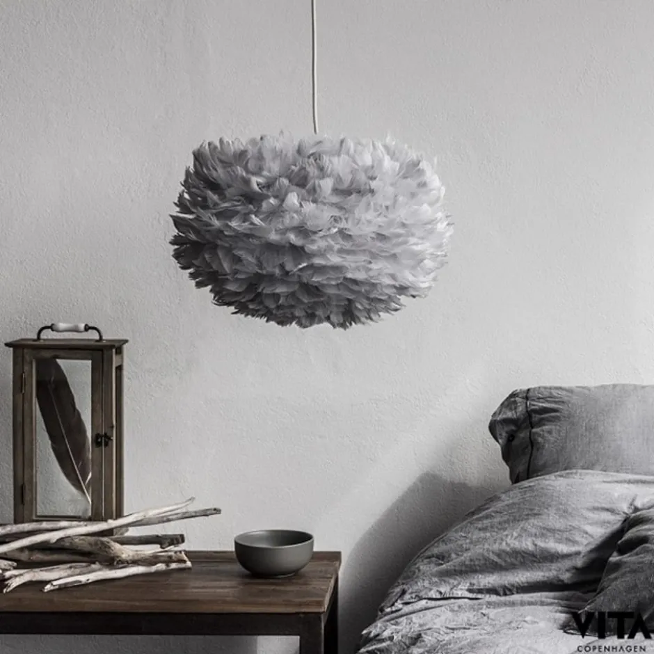 Umage Eos fjerlampeskærm, grå, Ø75 cm