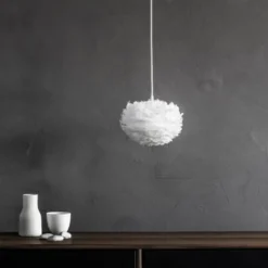 Umage Eos fjerlampeskærm, hvid, Ø22 cm