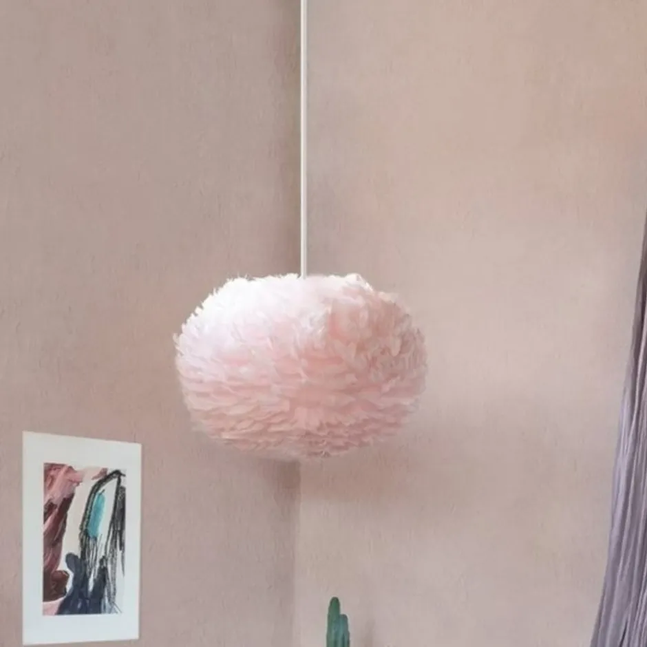 Umage Eos fjerlampeskærm, lyserød, Ø65 cm