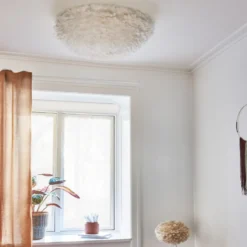 Umage Eos Up loft- & væglampe, hvid, Ø70 cm