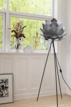 Umage Silvia lampeskærm, grå, Ø45 cm