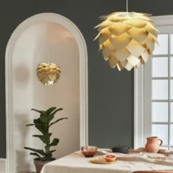 Umage Aluvia lampeskærm, messing, Ø59 cm