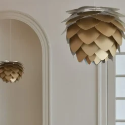 Umage Aluvia lampeskærm, messing, Ø59 cm