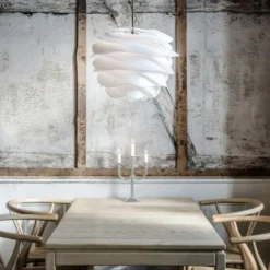 Umage Carmina lampeskærm, hvid, Ø48 cm