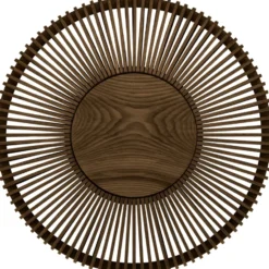 Umage Clava Up Wood væglampe, mørkt træ, Ø49 cm