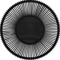 Umage Clava Up Wood væglampe, sort træ, Ø49 cm