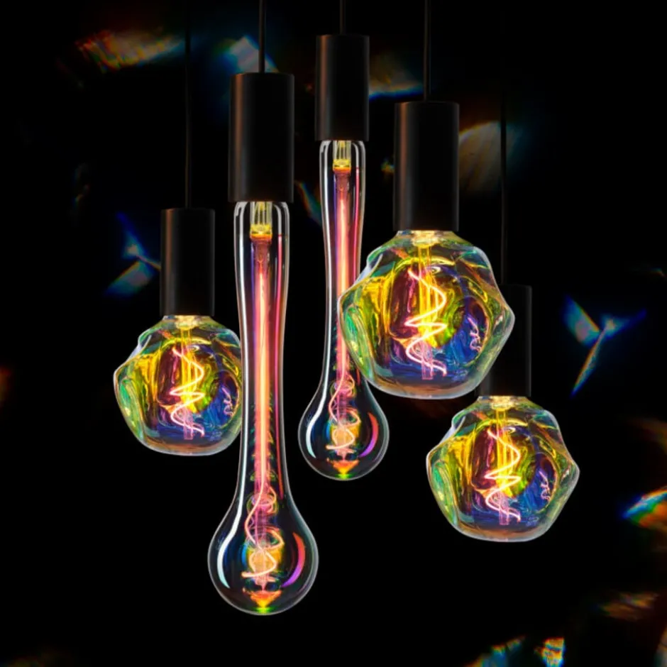 Unison Rainbow Halo E27 globepære, 1800K, 4W