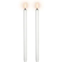 Uyuni LED kronelys, batteri, hvid