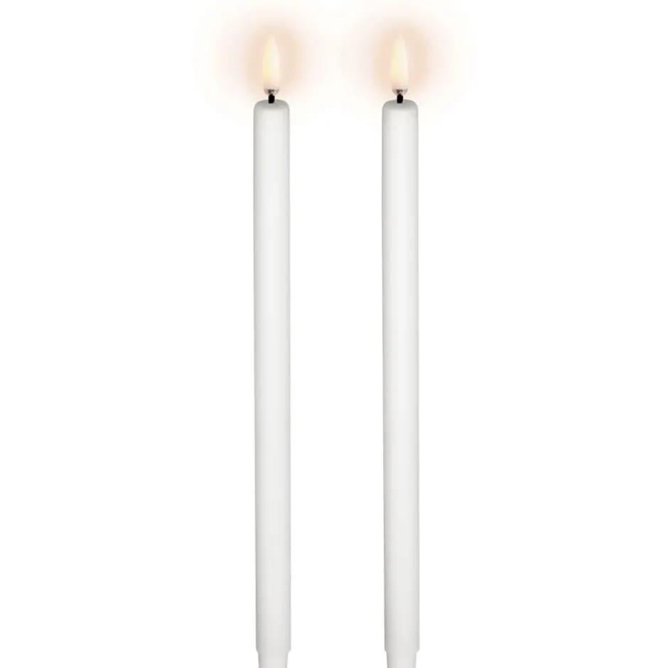 Uyuni LED kronelys, batteri, hvid