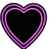 Veli Line Hjerte neon spejl