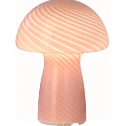Veli Line Mushroom genopladelig bordlampe, lyserød