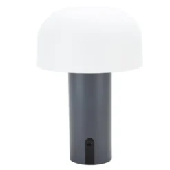 Veli Line Shape genopladelig bordlampe, grå