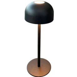 Veli Line Shine genopladelig bordlampe, sort