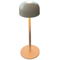 Veli Line Shine genopladelig bordlampe, grå