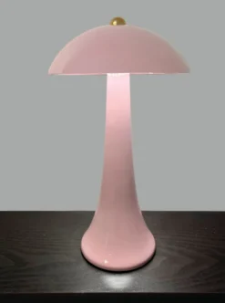 Veli Line Smooth Touch genopladelig bordlampe, lyserød