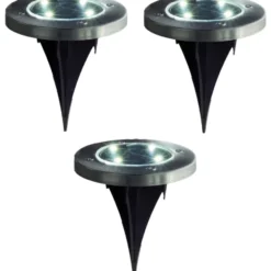 Veli Line solcelle bedlamper, 3-pak