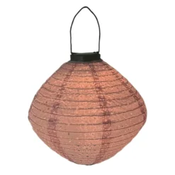 Veli Line solcelle papir lanterne, rosa