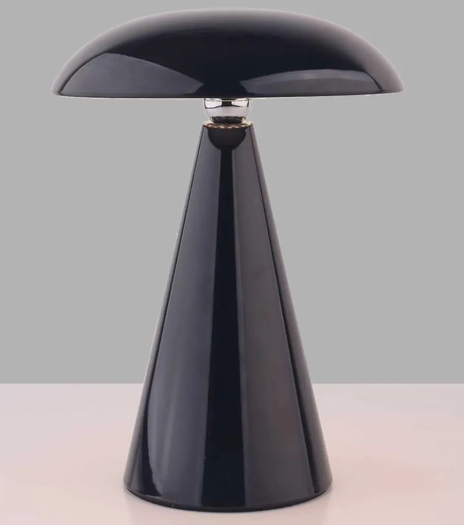 Veli Line Swing genopladelig bordlampe, sort
