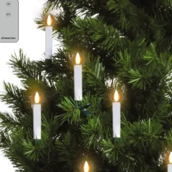 Veli Line trådløse juletræslys, 12 stk