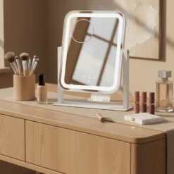 Wilfa EC Glowing MI4W-D25 makeup spejl med lys, 28,5x36 cm, hvid