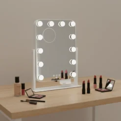 Wilfa EC Shine MI3W-D29 makeup spejl med lys, 35x43,8 cm, hvid