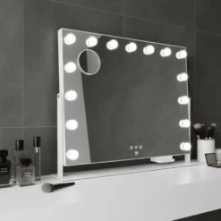 Wilfa EC Star MI2W-D58 makeup spejl med lys, 64x50,3 cm, hvid