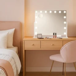 Wilfa EC Star MI2W-D58 makeup spejl med lys, 64x50,3 cm, hvid
