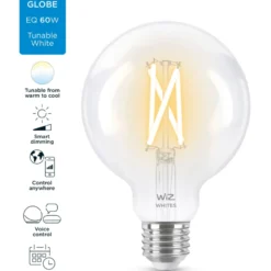 Wiz E27 globepære, 2700K-6500K, 7W, Ø9,5 cm