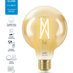 Wiz E27 globepære, 2000K-5500K, 7W, Ø9,5 cm