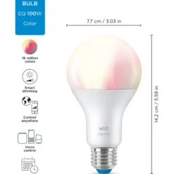 Wiz E27 standardpære, 2700K-6500K, 13W