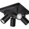 Wiz Imageo rund spotlampe, farveskift + hvid, sort
