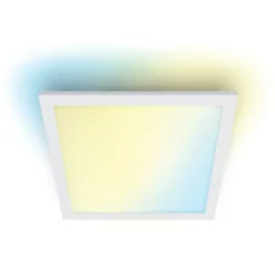 Wiz Superslim panel, justerbar hvid, hvid, 60x60 cm