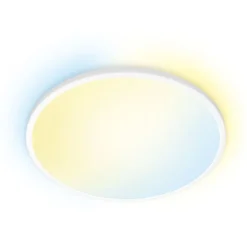 Wiz Superslim plafond, justerbar hvid, hvid, Ø43 cm