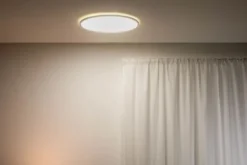 Wiz Superslim plafond, justerbar hvid, hvid, Ø55 cm