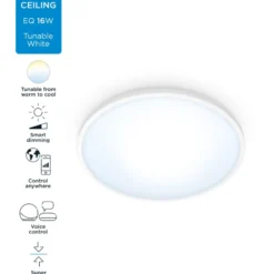 Wiz Superslim plafond, justerbar hvid, hvid, Ø29 cm