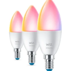 Wiz Wifi E14 kronepære, farveskift, 2200K-6500K, 4,9W, 3-pak